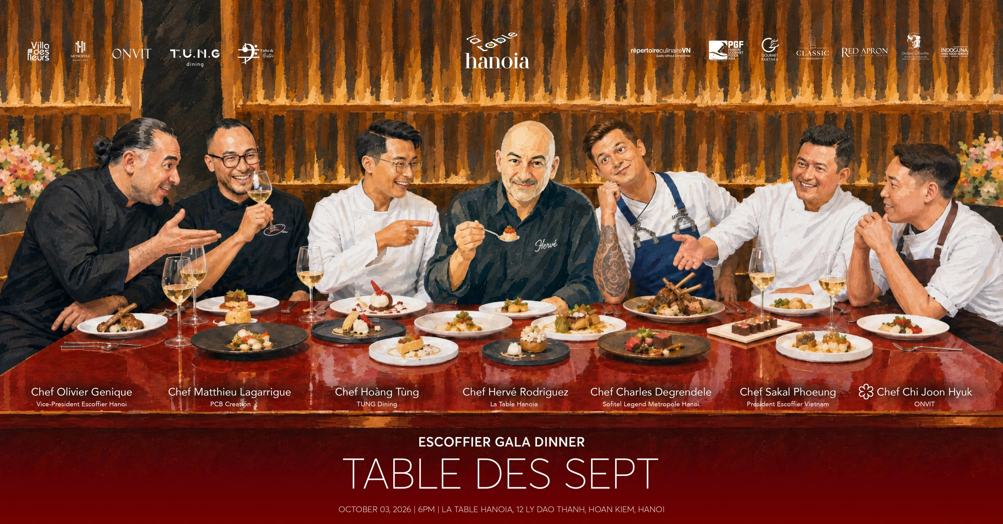 Table des Sept | Escoffier Gala Dinner at La Table Hanoia
