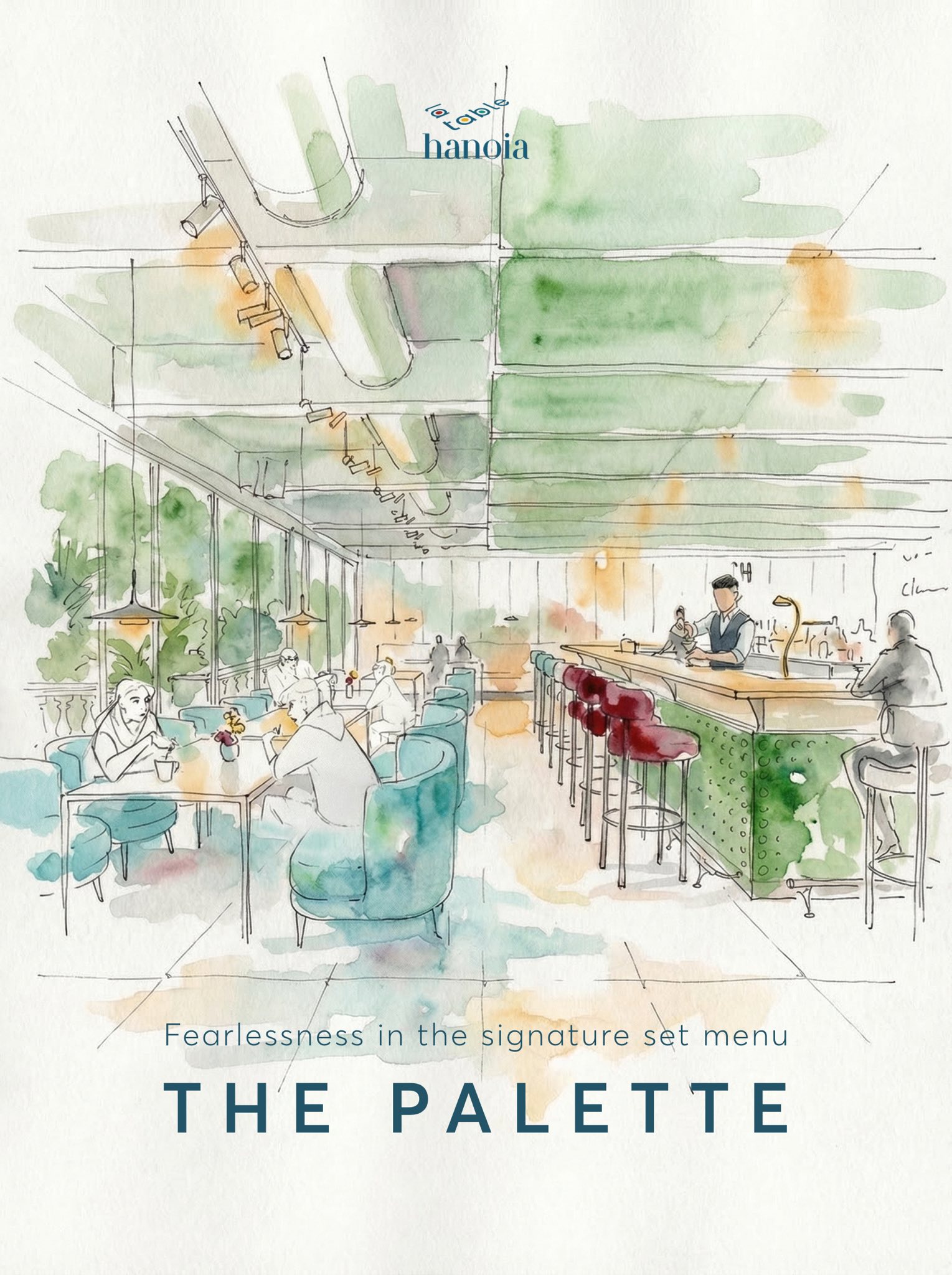 A palette of flavours inspired by lacquer art